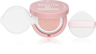 essence BRIGHTEN UP! Cushion Foundation Schwämmchen mit Make up