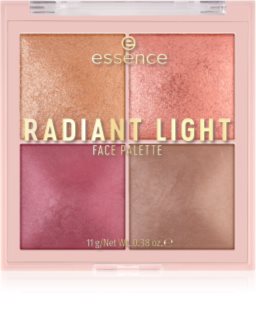 essence Radiant Light izgaismotāju un vaigu sārtumu palete (tonis) Signature Light 11 g