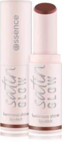 essence satin GLOW krämigt läppstift med satinfinish Skugga 06 Deja-brew 3.5 g