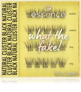 essence WHAT THE FAKE! Mākslīgās skropstas 06 Natural Cluster Block 1 gab.