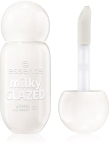 essence milky GLAZED lūpų balzamas su atspalviu , suteikiantis blizgesio atspalvis 01 Sheeriously Creamy 4 ml