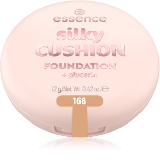 essence silky CUSHION FOUNDATION Jumestuskreem käsnas keskmise katvusega