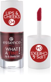 essence WHAT A TINT! tekutá tvářenka a lesk na rty