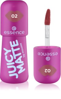 essence JUICY MATTE vaahtohuulipuna antaa mattavaikutelman