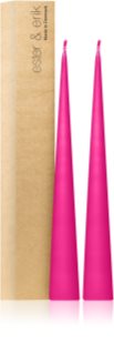 ester & erik cone candles clear pink (no. 41) dekorativní svíčka 2x37 cm