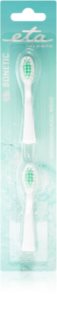 ETA Sonetic 0709 90400 cabezal de recambio para cepillo de dientes sónico a pilas suave For ETA 0709 2 ud