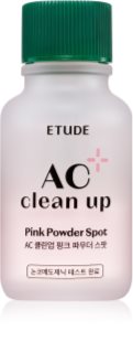 ETUDE AC Clean Up Pink Powder Spot helyi ápolás pattanásos bőrre nyugtató hatással 15 ml