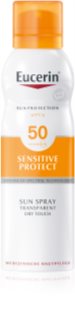 Eucerin Sun Sensitive Protect transparentní sprej na opalování pro citlivou pokožku SPF 50+ 200 ml