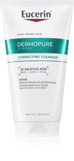 Eucerin DermoPure Clinical Correcting Cleanser Exfoliërende Reinigingsgel voor Gezicht en Lichaam 150 ml