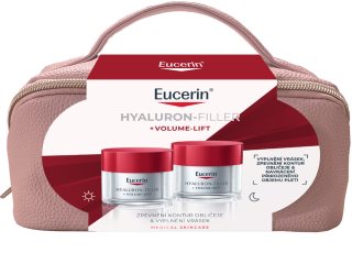 Eucerin Hyaluron-Filler Set lahjasetti kasvojen kohottamiseen ja kiinteyttämiseen