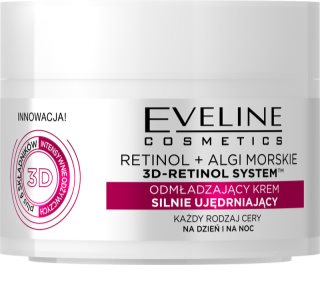 Eveline Cosmetics Retinol + Sea Algae creme de suavização e iluminador com retinol 50 ml