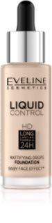Eveline Cosmetics Liquid Control Vloeibare Foundation  met Pippet Tint  010 Light Beige 32 ml