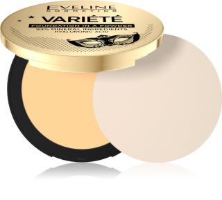 Eveline Cosmetics Variété poudre compacte minérale avec applicateur teinte 03 Light Vanilla 8 g