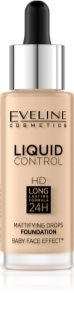 Eveline Cosmetics Liquid Control fond de teint liquide avec pipette teinte 015 Light Vanilla 32 ml