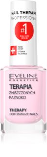 Eveline Cosmetics Nail Therapy Professional Verniz fortalecedor para unhas fracas e danificadas com queratina 12 ml