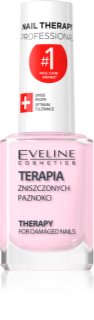 Eveline Cosmetics Nail Therapy Professional posilňujúci lak pre slabé a poškodené nechty s keratínom 12 ml