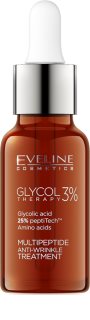 Eveline Cosmetics Glycol Therapy pleťové sérum redukující projevy stárnutí s peptidy 18 ml