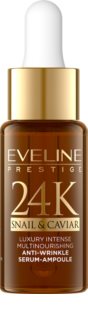 Eveline Cosmetics 24K Snail & Caviar sérum proti vráskam s extraktom zo slimáka 18 ml