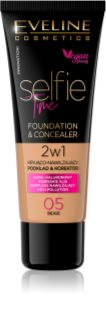 Eveline Cosmetics Selfie Time base de maquillaje y corrector 2 en 1