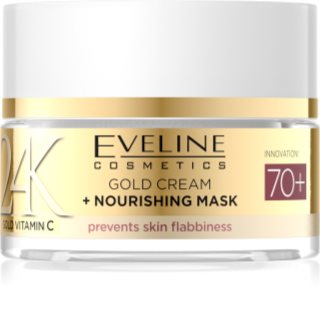 Eveline Cosmetics 24K Gold Vitamin C Gold Cream crème nourrissante 70+ 50 ml