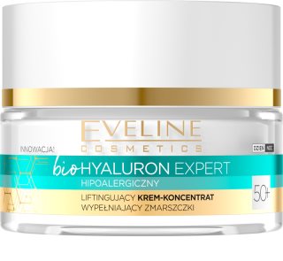 Eveline Cosmetics Bio Hyaluron Expert crema de día antiarrugas con efecto lifting 50 ml