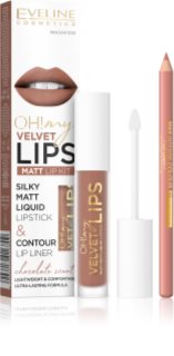 Eveline Cosmetics OH! my LIPS Velvet σετ για τα χείλη
