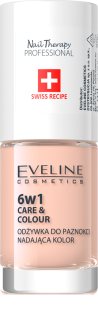 Eveline Cosmetics Nail Therapy Care & Colour nail conditioner 6-in-1 shade Nude 5 ml