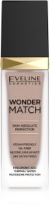 Eveline Cosmetics Wonder Match Langaanhoudende Vloeibare Make-up met Hyaluronzuur Tint 45 Honey 30 ml