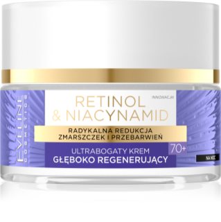 Eveline Cosmetics Retinol & Niacynamid crema notte di rigenerazione profonda 70+ 50 ml