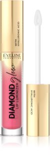 Eveline Cosmetics Diamond Glow brillant à lèvres scintillant à l'acide hyaluronique