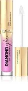 Eveline Cosmetics Diamond Glow brillant à lèvres scintillant à l'acide hyaluronique