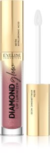Eveline Cosmetics Diamond Glow błyszczyk do ust z połyskiem z kwasem hialuronowym odcień 11 Rose Nude 4,5 ml