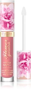 Eveline Cosmetics Flower Garden brillo de labios en crema con ácido hialurónico tono 02 Sweet Daisy 4.5 ml