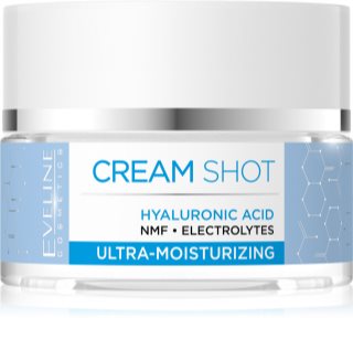 Eveline Cosmetics Cream Shot Hyaluronic Acid crème hydratation intense pour peaux sèches à très sèches 50 ml