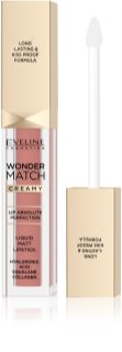 Eveline Cosmetics Wonder Match ruj de buze lichid, mat și de lungă durată cu acid hialuronic culoare 04 Carmel 6.8 ml