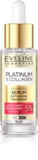 Eveline Cosmetics Platinum & Collagen Advanced Facial Serum Anti-Aging Treatment serum proti gubam s kolagenom 30 ml