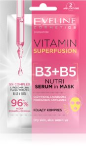 Eveline Cosmetics Vitamin Superfusion hydratačná a vyživujúca pleťová maska 2x5 ml