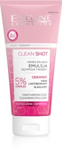 Eveline Cosmetics Clean Shot 5% Ceramidy Complex emulsja do mycia intensywnie nawilżająca 150 ml