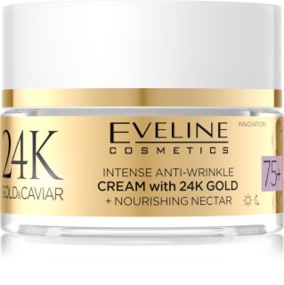 Eveline Cosmetics 24k Gold & Caviar Cream with 24K Gold crème anti-rides 75+ 50 ml