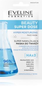 Eveline Cosmetics Beauty Super Dose Hyper Moisturizing Obnavljajuća i hidratantna maska za lice 8 ml