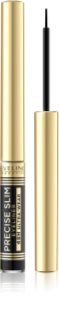 Eveline Cosmetics Precise Slim Eyeliner delineador de ojos tono Vinyl black 1 ud