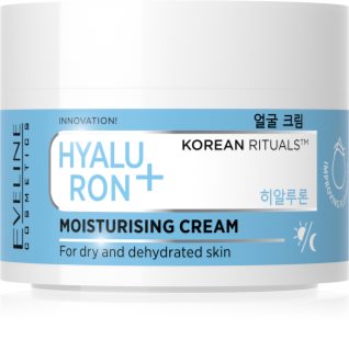 Eveline Cosmetics Hyaluron + Korean Rituals Mitrinošs sejas krēms 50 ml