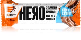 Extrifit Protein Bar Hero proteínová tyčinka s vysokým obsahom proteínu príchuť Choco Coconut 65 g