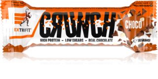 Extrifit Protein Bar Crunch proteínová tyčinka bez lepku príchuť Chocolate 50 g