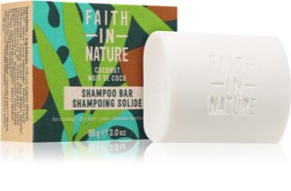 Faith In Nature Coconut & Shea Butter organiczny szampon w kostce nawilżający i dodający blasku 85 g