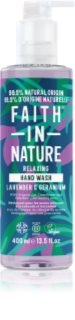 Faith In Nature Lavender & Geranium Săpun natural pentru mâini cu esente de lavanda 400 ml