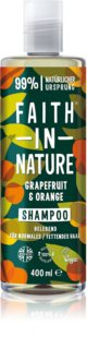 Faith In Nature Grapefruit & Orange luonnollinen shampoo normaaleille ja rasvoittuville hiuksille 400 ml