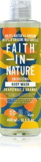 Faith In Nature Grapefruit & Orange gel douche booster d’énergie   400 ml