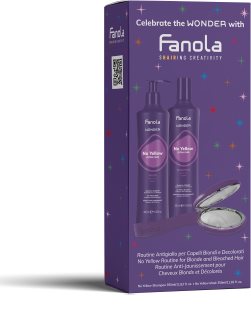 Fanola Wonder No Yellow Christmas Set Coffret cadeau pour cheveux blonds et méchés