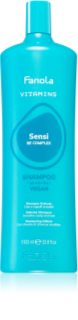 Fanola Vitamins Sensi Delicate Shampoo champú limpiador suave con efectos calmantes 1000 ml